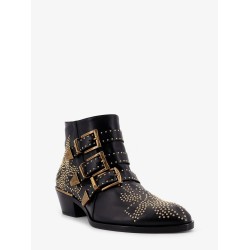 Susan leather boots with metal details