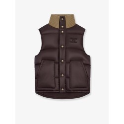 Sleeveless down jacket with Triomphe patch