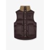 Sleeveless down jacket with Triomphe patch
