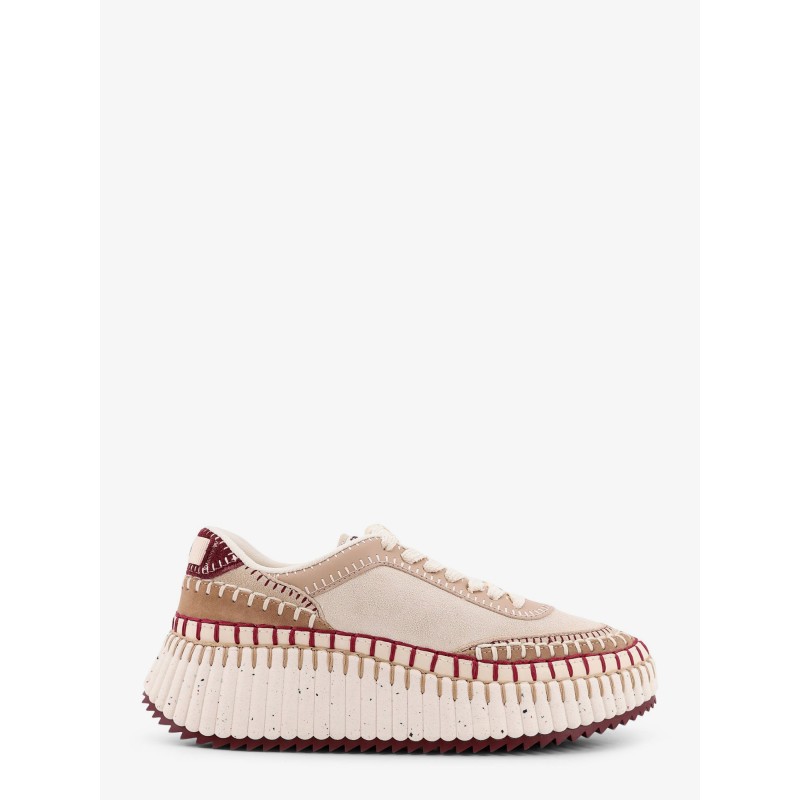 Nama low-top suede sneakers with leather inserts