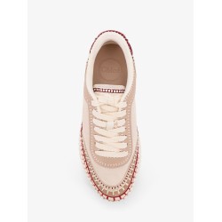 Nama low-top suede sneakers with leather inserts