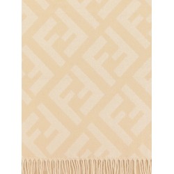 Cashmere scarf with FF motif