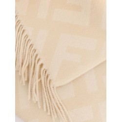 Cashmere scarf with FF motif