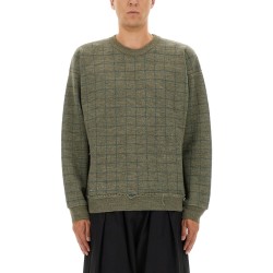 SWEATSHIRT WITH WORN EFFECT