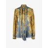 Cheetah Foulard Lavallière silk shirt