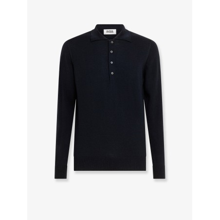 Wool polo shirt