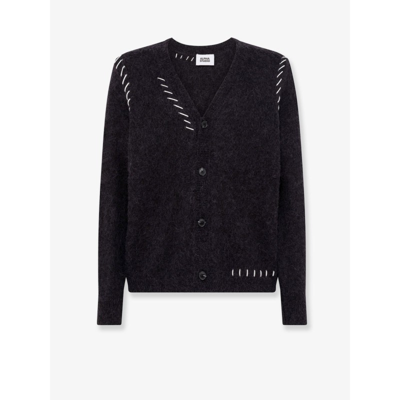 Wool blend cardigan