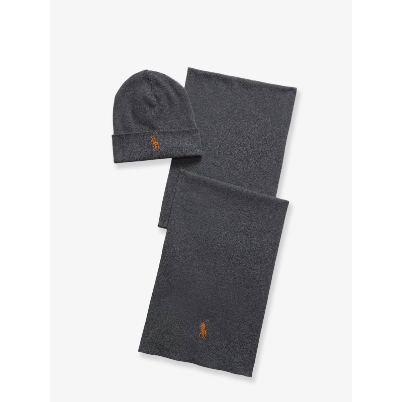Cotton hat and scarf set