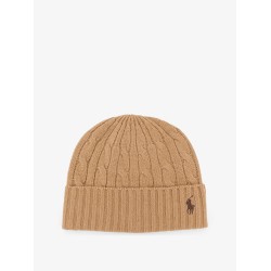 Wool blend cable knit beanie hat