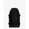 Nylon backpack with logo patch