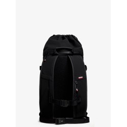 Nylon backpack with logo patch