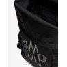 Nylon backpack with logo patch