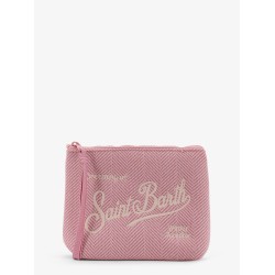 Aline Wool clutch with herringbone motif