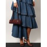 Teckel Small suede shoulder bag