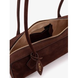 Teckel Medium Suede Shoulder Bag