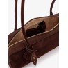 Teckel Medium Suede Shoulder Bag
