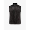 Laminar padded and quilted sleeveless jacket