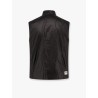 Laminar padded and quilted sleeveless jacket