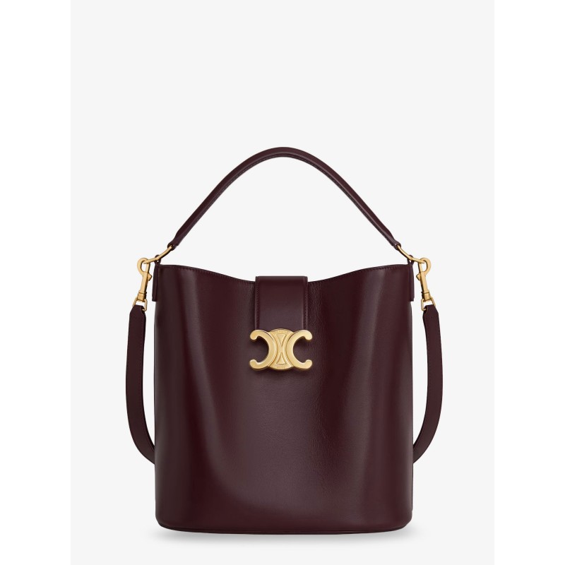 Louise Medium leather bucket bag