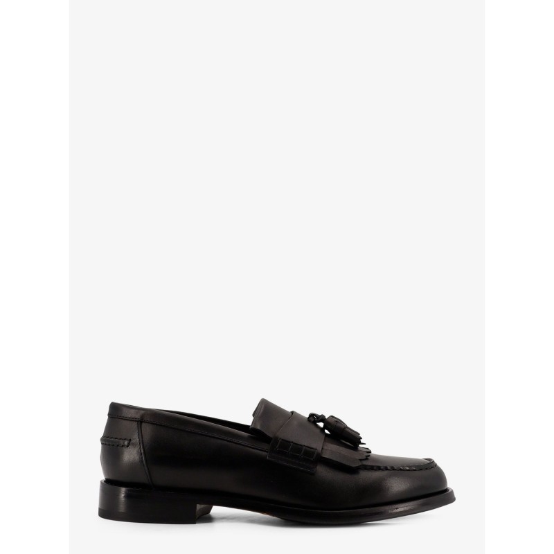 Leather loafers with tassels