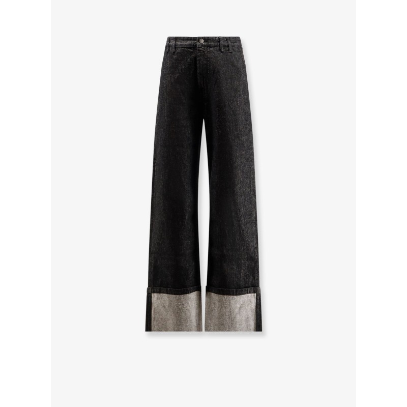 Cuff Raw cotton jeans