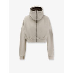 Cropped Full Zip cotton sweatshirt