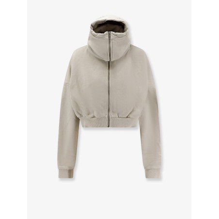 Cropped Full Zip cotton sweatshirt