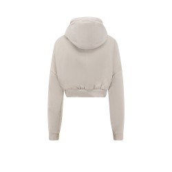 Cropped Full Zip cotton sweatshirt