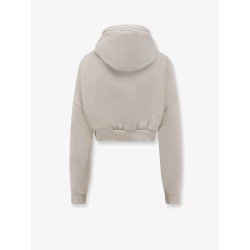 Cropped Full Zip cotton sweatshirt
