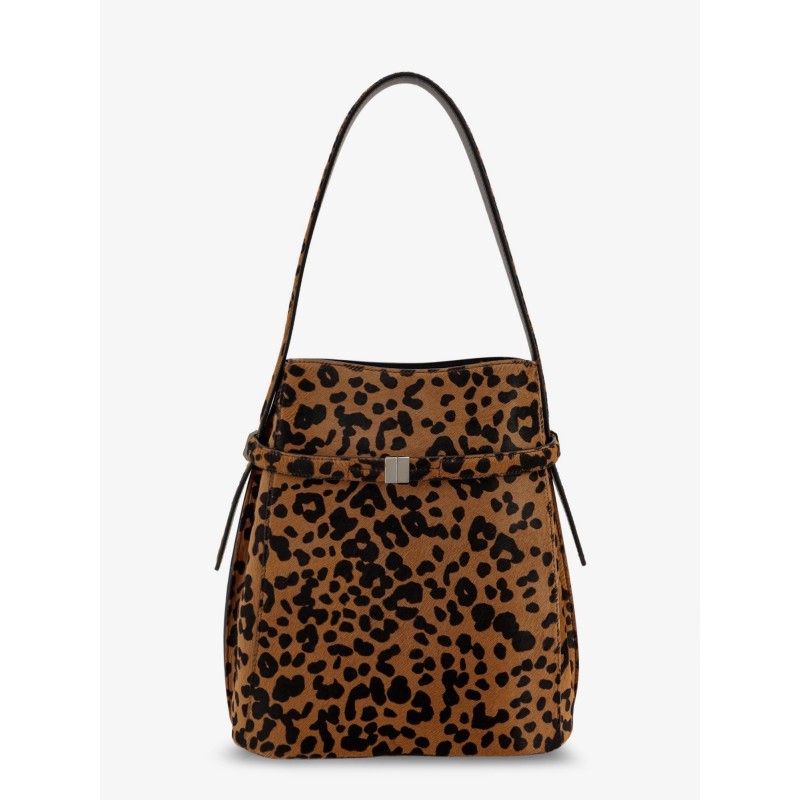 Belted Pony Hair Bucket Bag