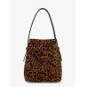 Belted Pony Hair Bucket Bag