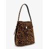 Belted Pony Hair Bucket Bag