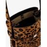 Belted Pony Hair Bucket Bag