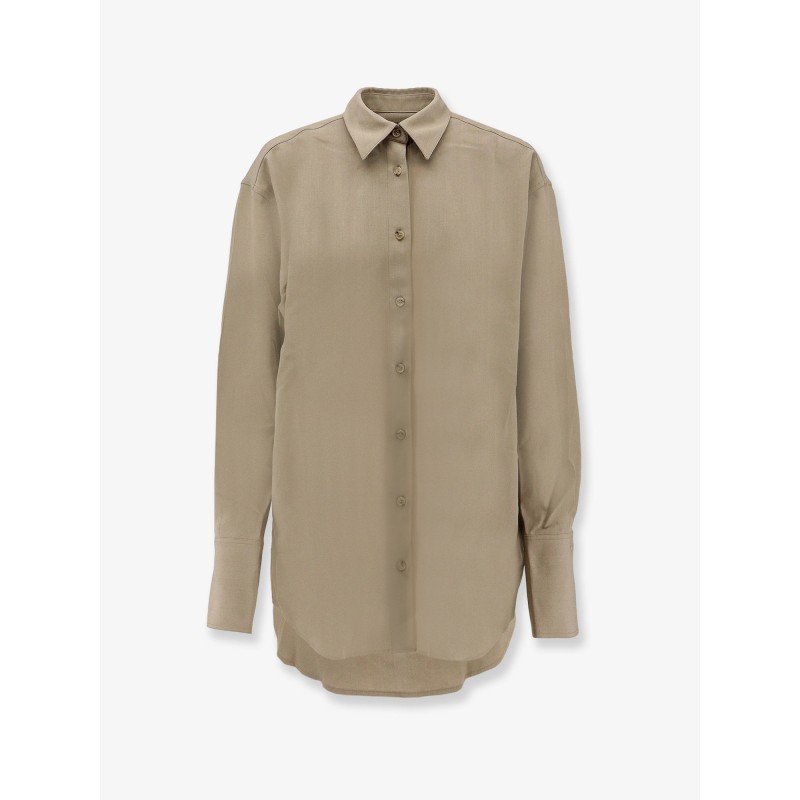 Viscose and wool shirt