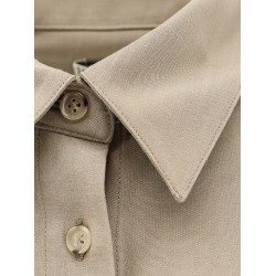 Viscose and wool shirt