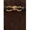 Andiamo suede shoulder bag with Knot detail