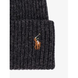 Wool blend beanie hat