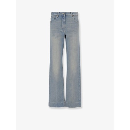 Stone-Washed denim jeans