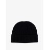 Wool blend cable knit beanie hat