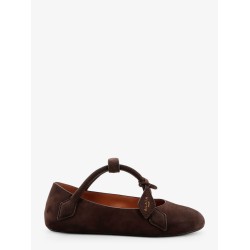 Le Teckel Suede Ballet Flats