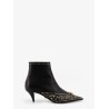 Leather ankle boots