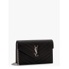 Envelope leather shoulder bag
