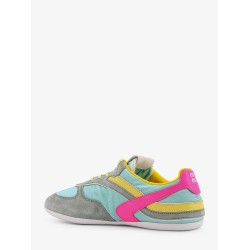 Gymnasium low-top technical fabric and suede sneackers