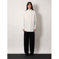 Certified cotton shirt with Monogram embroidery