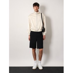 Satin jacket with Saint Laurent embroidery