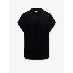 Cotton blend polo shirt with logo
