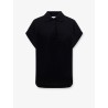 Cotton blend polo shirt with logo