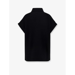 Cotton blend polo shirt with logo