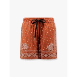 Viscose shorts with bandana print