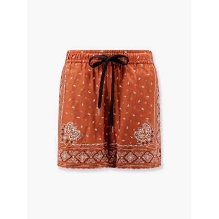 Viscose shorts with bandana print